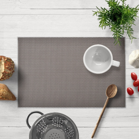 Elegant PVC Placemats for Dining Table (Style: Black Brown)