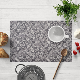 Stylish PVC Placemats for Dining Table (Style: Gray  Snake Skin Pattern)