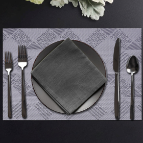 Exquisite PVC Placemats for Dining Table (Style: Gray 3)