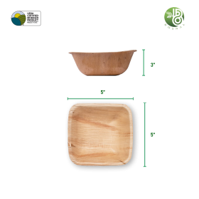 BOSNAL Palm Leaf Plates (Option: 10" Round Plate)