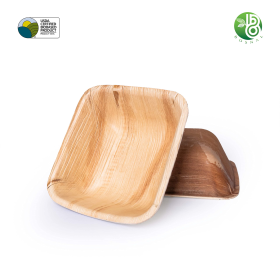 BOSNAL Palm Leaf Plates (Option: 10" Square Plate)