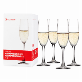 Spiegelau Salute Champagne Flute (Set Of 4) (Color: Clear, size: 7.4 oz)