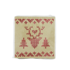 Red Shimmering Sweater Napkin by Cakewalk