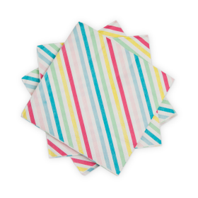 Sugar & Striped Dinner Napkin by Cakewalk (Color: Multicolor)