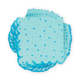 Stars Cocktail Napkin by Cakewalk (Color: Blue)