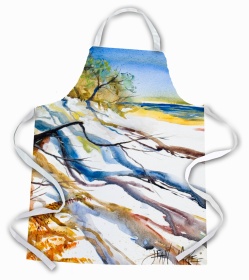 Beach Apron (Color: Beach/Beach and Lake Scenes/Sand Dune, size: 31 x 27)