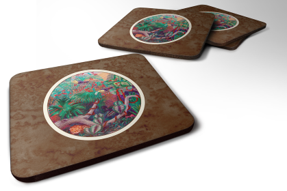 Bird - Foam Coaster (Color: Birds/Bird - Toucan, size: 3.5 x 3.5)