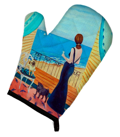Dog Artwork Oven Mitt (Dog Breed: Pug5)