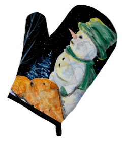 Snowman with Lakeland Terrier Oven Mitt (Breed: Lakeland Terrier)