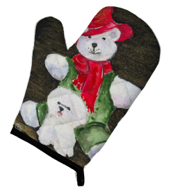 Bichon Frise with Teddy Bear Oven Mitt (Breed: Bichon Frise 3)