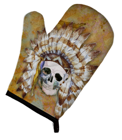 Day of the Dead Oven Mitt (Color: Indian Skull, size: 8.5 x 12)