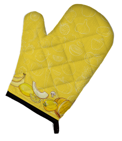 Fruit Art on Oven Mitt (Color: Fruits and Vegetables in Yellow, size: 8.5 x 12)