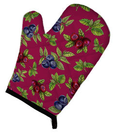 Fruit Art on Oven Mitt (Color: Berries, size: 8.5 x 12)