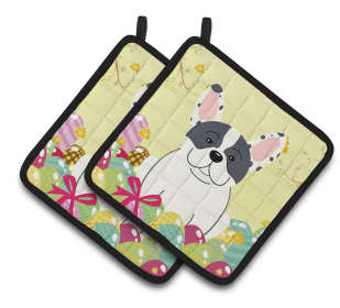 Easter Eggs Dog (Dog Breed: French Bulldog - Piebald)