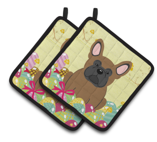 Easter Eggs Dog (Dog Breed: French Bulldog - Brown)