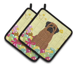 Easter Eggs Dog (Dog Breed: Mastiff - Brindle)