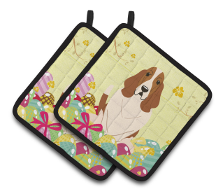 Easter Eggs Dog (Dog Breed: Basset Hound)