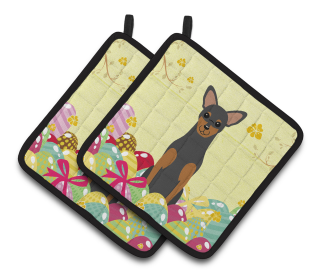 Easter Eggs Dog (Dog Breed: Manchester Terrier)