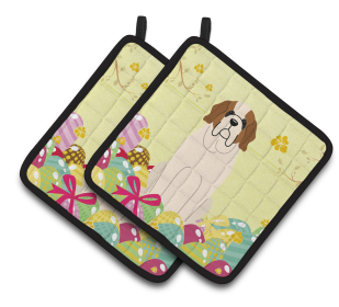 Easter Eggs Dog (Dog Breed: Saint Bernard)