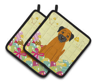 Easter Eggs Dog (Dog Breed: Border Terrier)