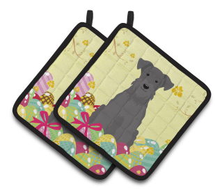 Easter Eggs Dog (Dog Breed: Schnauzer - Miniature - Black)