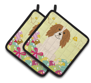 Easter Eggs Dog (Dog Breed: Cavalier King Charles Spaniel)