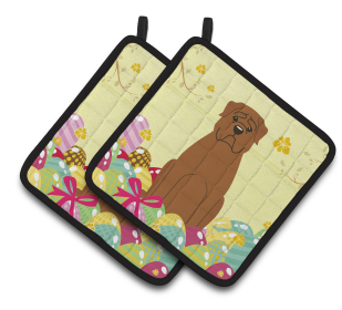 Easter Eggs Dog (Dog Breed: Dogue de Bourdeaux)