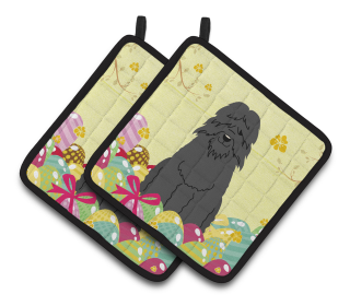 Easter Eggs Dog (Dog Breed: Bouvier des Flandres)