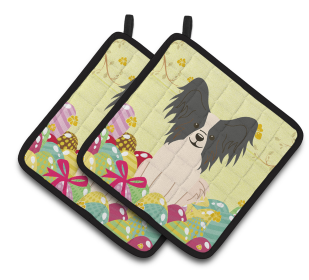 Easter Eggs Dog (Dog Breed: Papillon - Black and White)