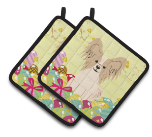 Easter Eggs Dog (Dog Breed: Papillon - Sable and White)