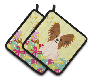 Easter Eggs Dog (Dog Breed: Papillon - Red and White)