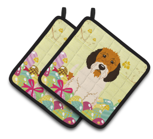 Easter Eggs Dog (Dog Breed: Petit Basset Griffon Vendeen)