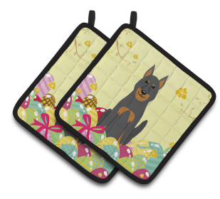Easter Eggs Dog (Dog Breed: Beauce Shepherd Dog)