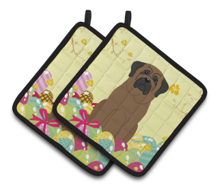 Easter Eggs Dog (Dog Breed: Bullmastiff)