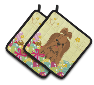 Easter Eggs Dog (Dog Breed: Shih Tzu - Chocolate)