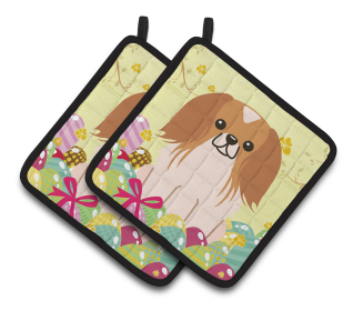 Easter Eggs Dog (Dog Breed: Pekingese - Red and White)