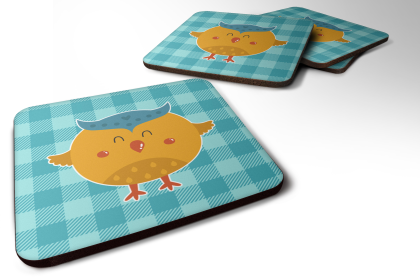 Bird - Foam Coaster (Color: Owls, size: 3.5 x 3.5)
