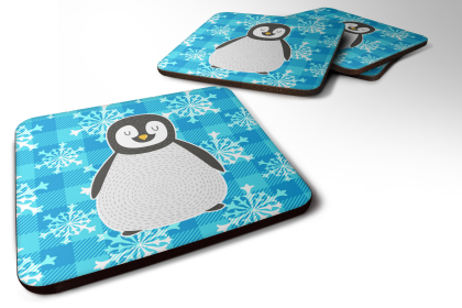 Bird - Foam Coaster (Color: Penguins, size: 3.5 x 3.5)