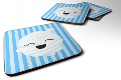 Halloween Foam Coaster (Color: Ghost Mummy, size: 3.5 x 3.5)