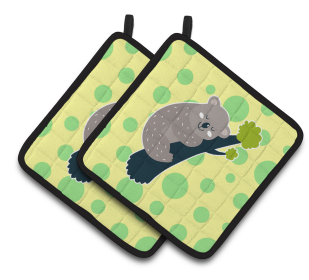 Animals on Pair of Pot Holders (Animal: Koalas)
