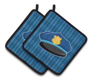 Police Pair of Pot Holders (Type: Police)