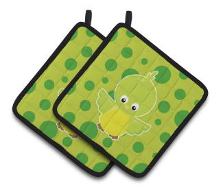 Birds on Pair of Pot Holders (Type: Bird)