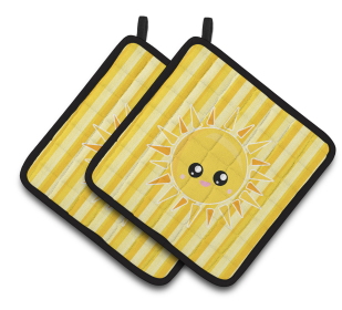 Seasonal Pair of Pot Holders (Season: Sun)