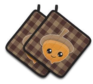 Seasonal Pair of Pot Holders (Season: Fall)