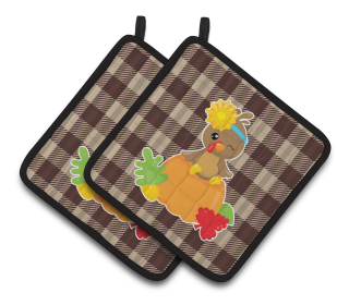 Seasonal Pair of Pot Holders (Season: Thanksgiving)