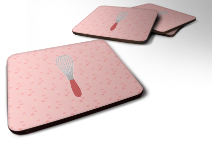 Wisk Foam Coaster (Color: Wisk Pink, size: 3.5 x 3.5)