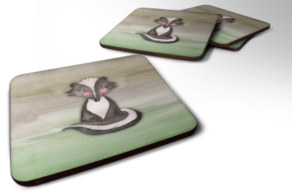 Watecolor Foam Coaster (Color: Badger, size: 3.5 x 3.5)
