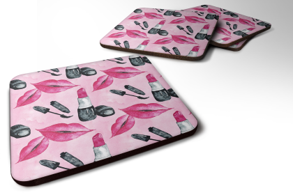 Watecolor Foam Coaster (Color: Diva Lipstick, size: 3.5 x 3.5)