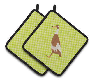 Bird on Pair of Pot Holders (Breed: Indian Runner Duck)