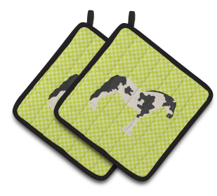 Cyldesdale Horse  Animal on Pair of Pot Holders (Breed: Cyldesdale Horse)